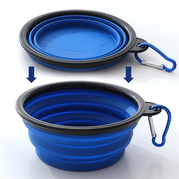 Tpr Portable Foldable Pet Bowl For Going Out