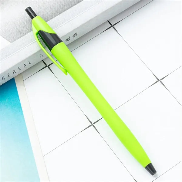 Plastic Matte Multi-Color Press Ballpoint Pen