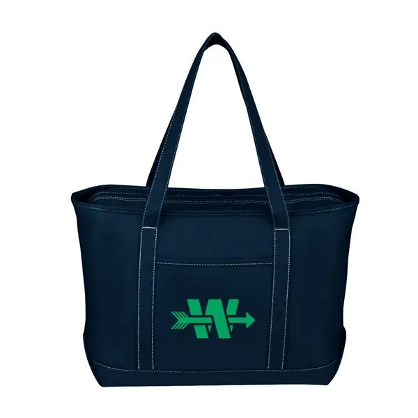 Large 24 Oz. Recycled Cotton Yacht Tote Bag