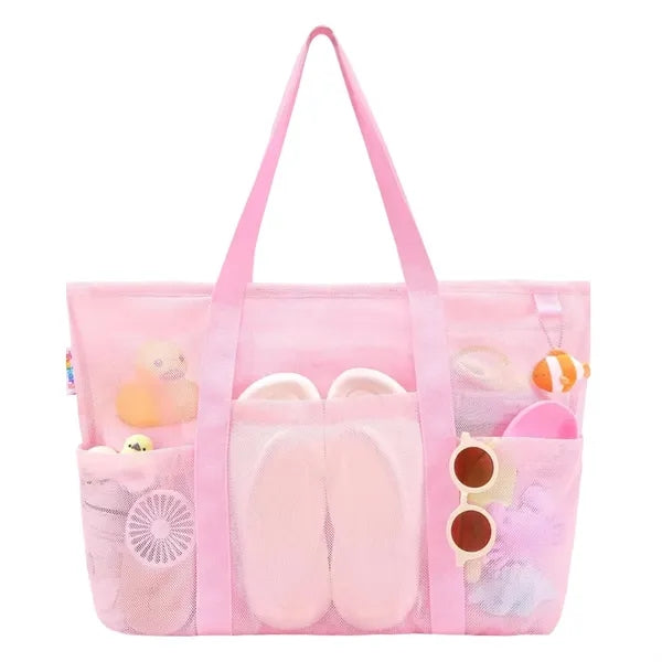 Deluxe Mesh Beach Tote Bag