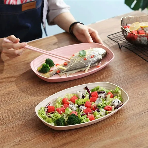 Wheat Straw Fish Plate