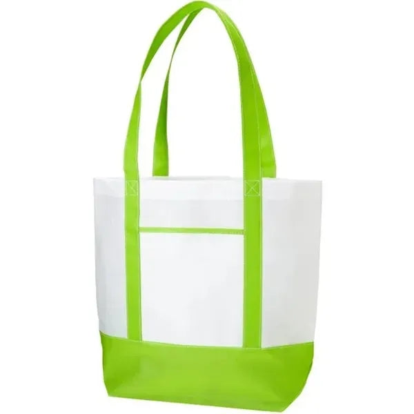 Two Color Non Woven Boat Tote Bag W/Handle 26"