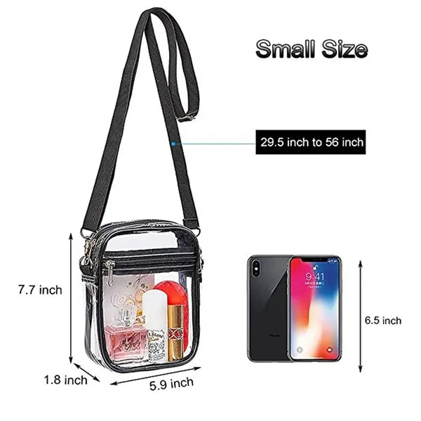 Transparent PVC Crossbody Bag