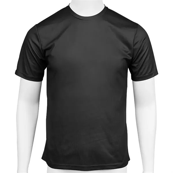 Unisex Polyester Neck Round Short Sleeve T-Shirt