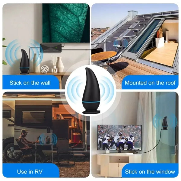4K HDTV Indoor Antenna with 10ft Cable