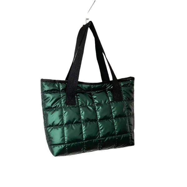 Cotton Tote Bag Pleated Cloud Shopping Handbag