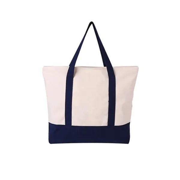 10 Oz Two-Tone Canvas Tote Bag