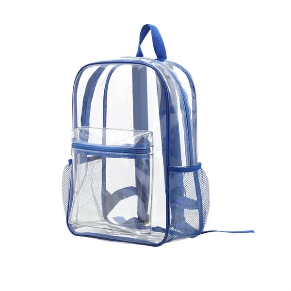 PVC Transparent Backpack With Adjustable Dual-shoulder Bag