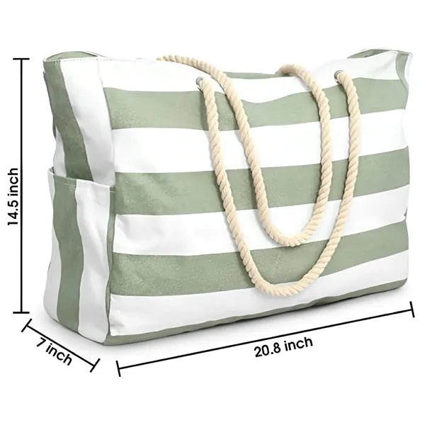 Logo Large Beach Tote for Resorts Hotels Promo
