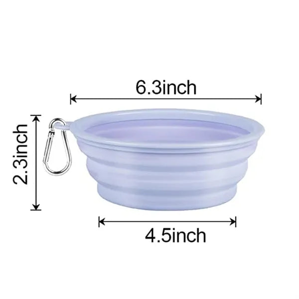 Portable 22oz Outdoor Folding Pet Bowl