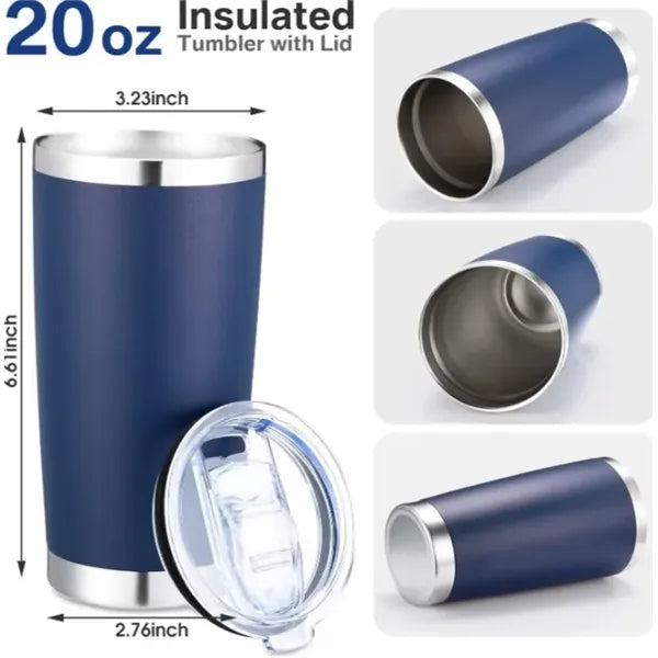 20oz Stainless Steel Tumbler with Lid