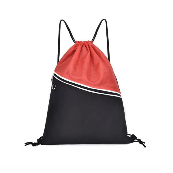 Non-woven Polypropylene Two-tone Drawstring Backpack