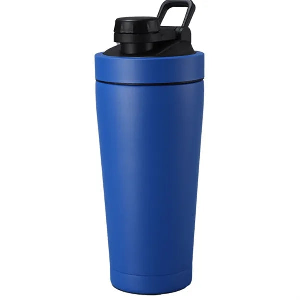 24oz. Stainless Steel Shaker Bottle Insulated Gym Cup
