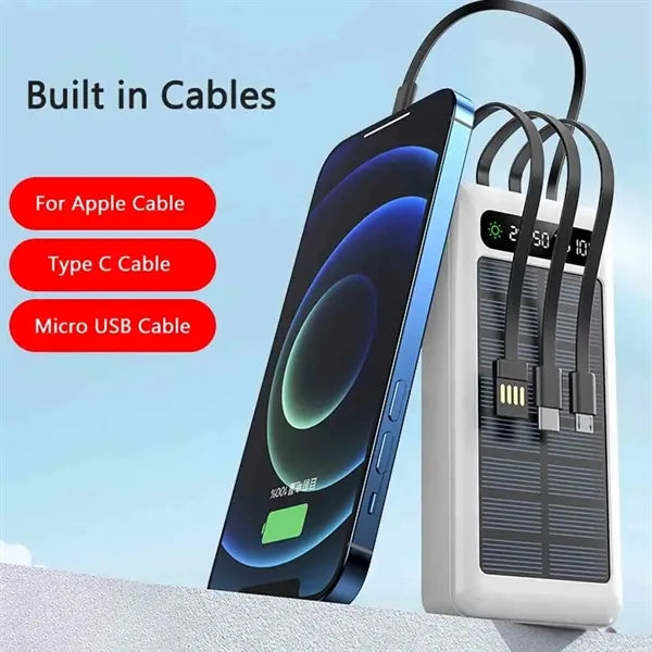 20000mAh Solar Power Bank with Light