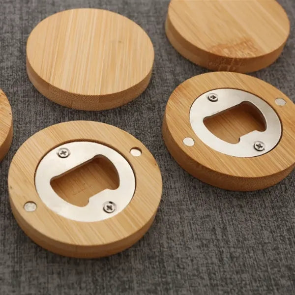 Magnetic Bamboo Beer Bottle Opener
