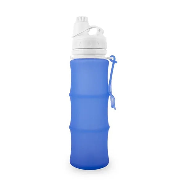 17 Oz. Silicone Collapsible Water Bottle