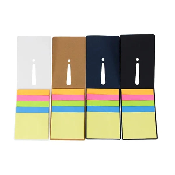 Eco-Friendly Kraft Paper Sticky Note Set with Index Tabs