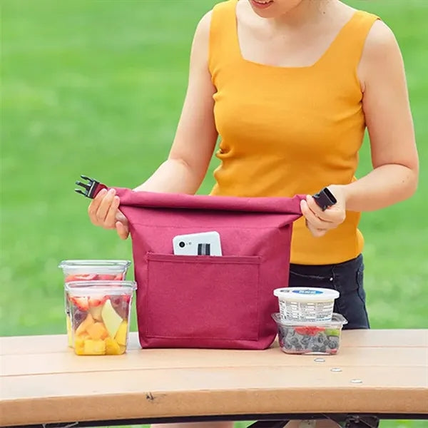 Heathered Polyester Insulated Lunch Tote