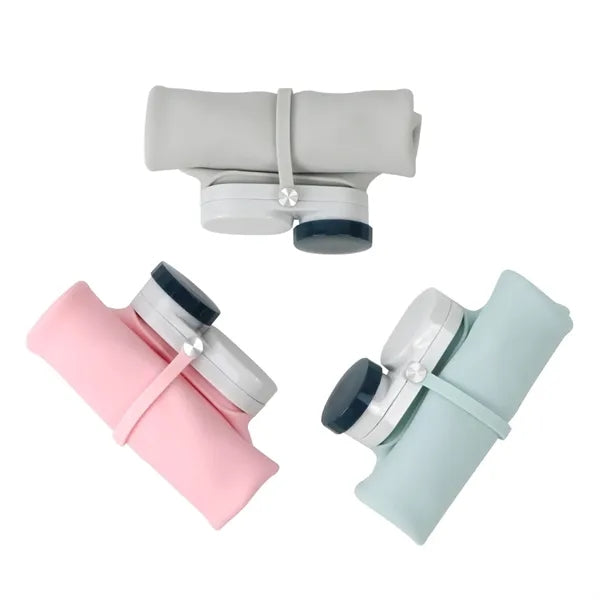 20 Oz Portable Platinum Silicone Water Bottle