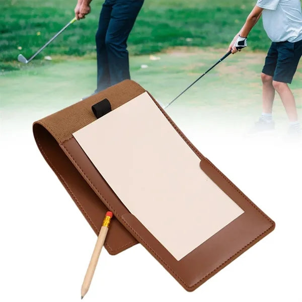 PU Leather Golf Scorekeeping Notebook