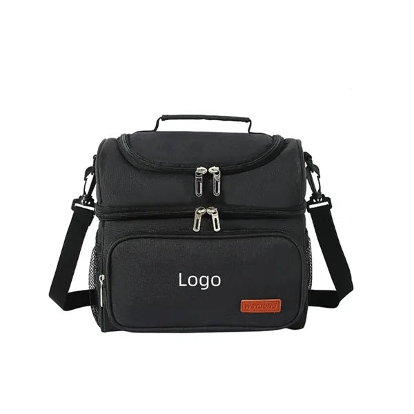 Insulated Large Lunch Tote Bag/Cooler-Double Deck