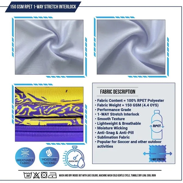Full Sublimation Short Sleeve Performance T-Shirt