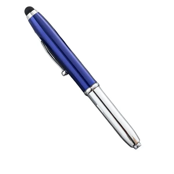 Stylus LED Flashlight Multi Function Touch Screen Ball Pen