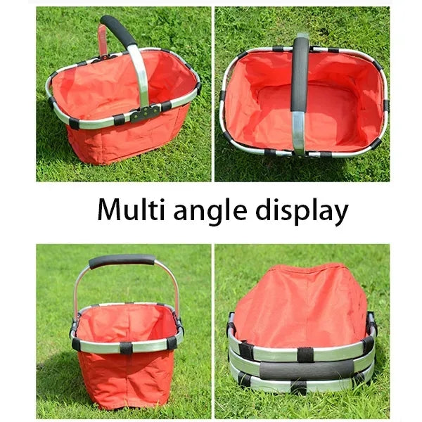 Folding Oxford Shopping Basket