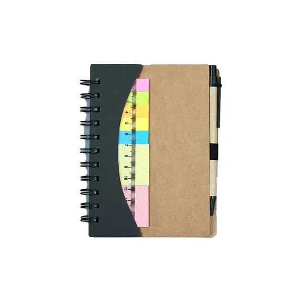 Kraft Paper Ruler Notebook&pen