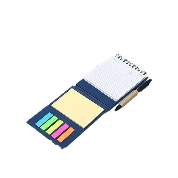 Foldable Spiral Sticky Notes Notebook&Pen