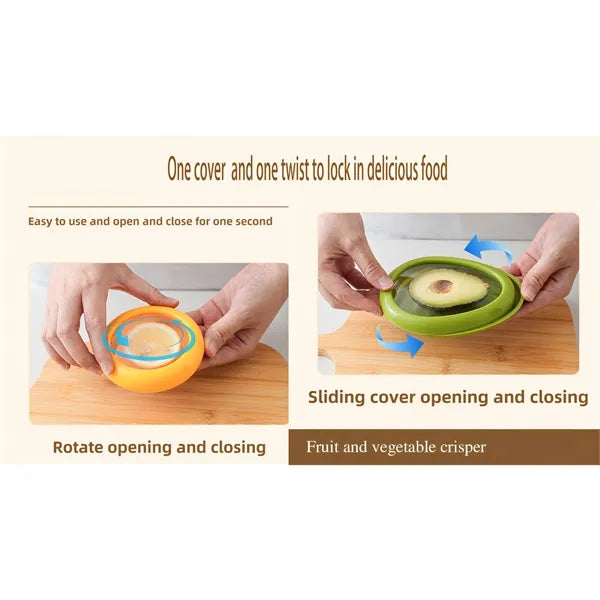 Avocado Storage Containers Custom Logo