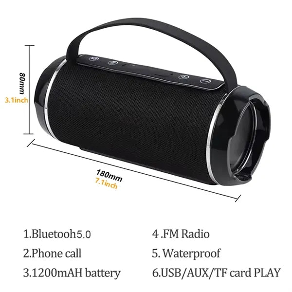3D Stereo Sound Bluetooth Speaker