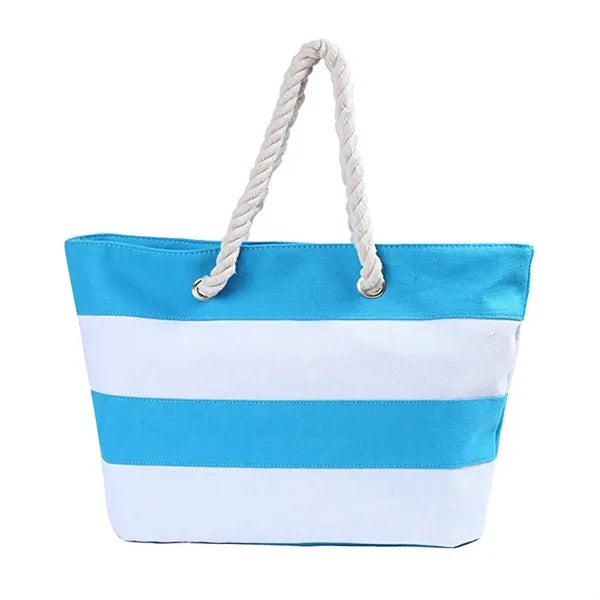Striped Canvas Tote Bags