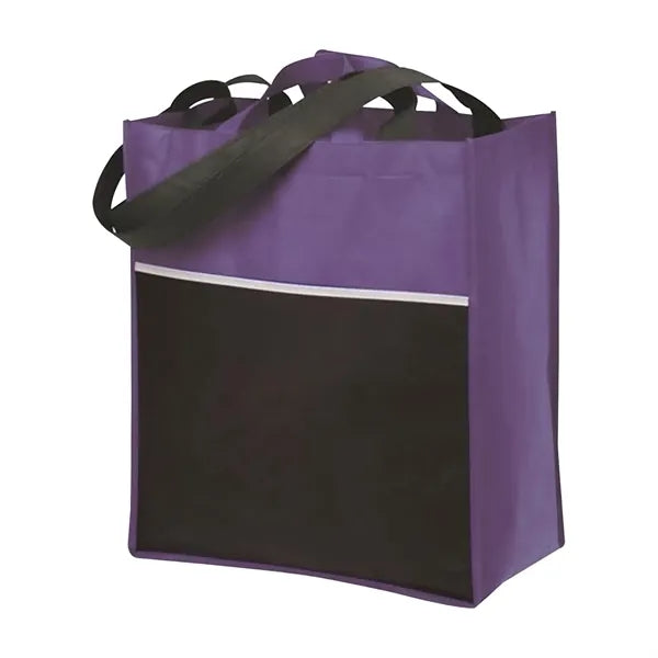 Grocery Tote Bag W/Front Pocket