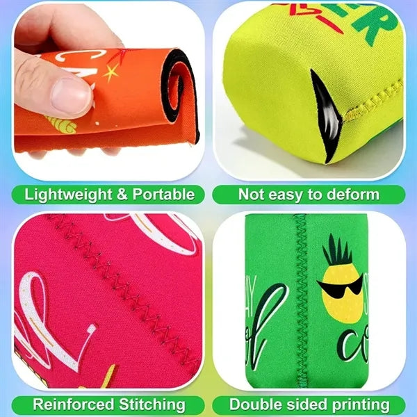 Collapsible Neoprene Slim Can Cooler Sleeve