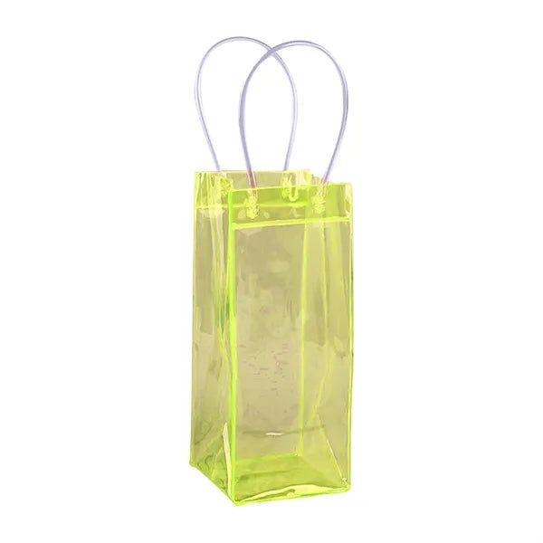 Pvc Portable Clear Wine Ice Tote Bag