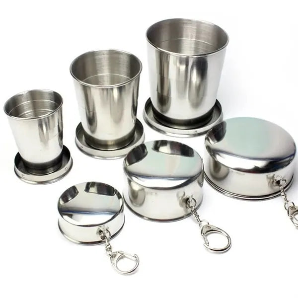 2 Oz Stainless Steel Collapsible Shot Cup