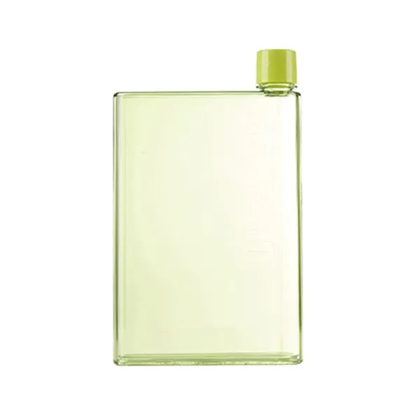 16 Oz. A5 Notebook Transparent Flat Water Bottle