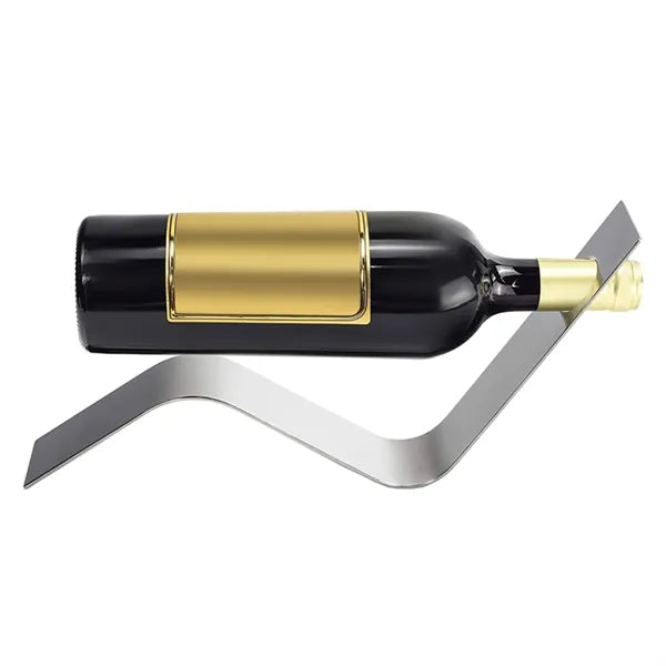 Simple Steel Wine Bottle Holder