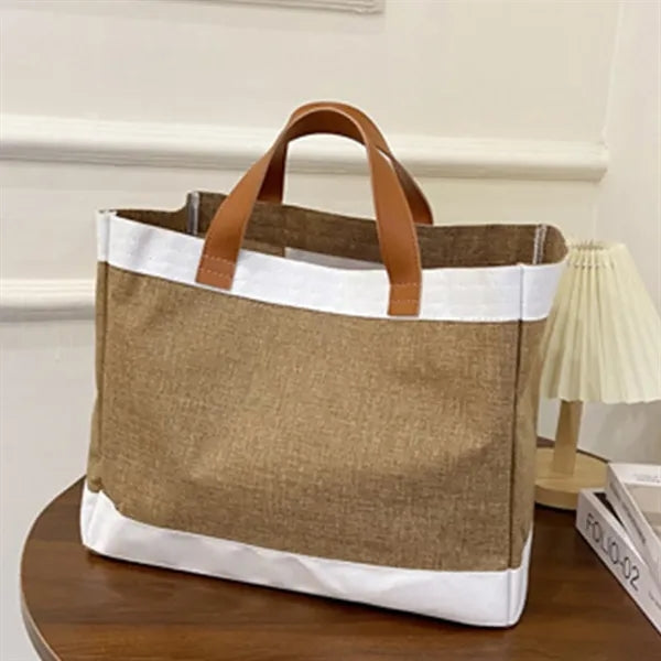 Jute Boat Tote Bag