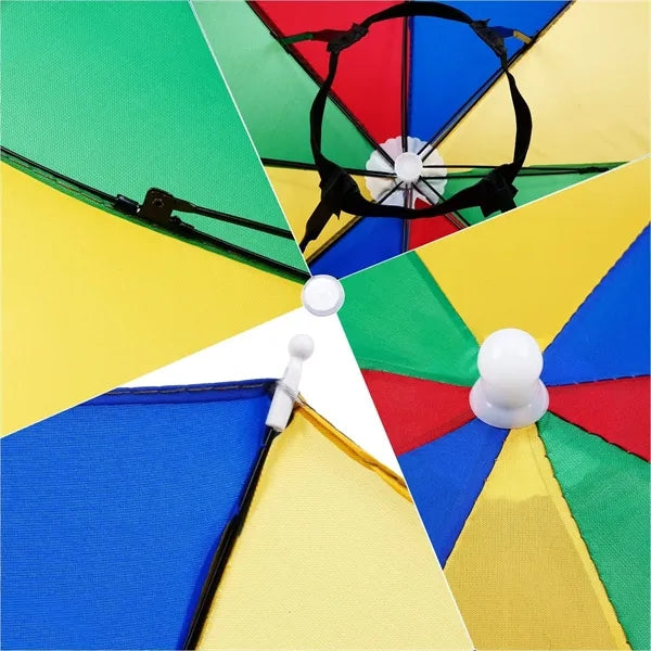 LGBT Rainbow Umbrella Hat for Outdoor Events