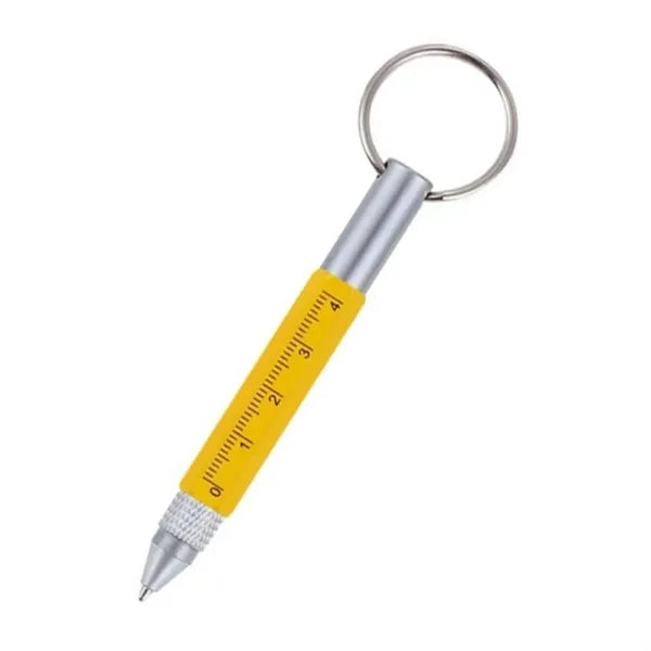 Portable Multi Tool Ruler Ballpoint Pens Keychain