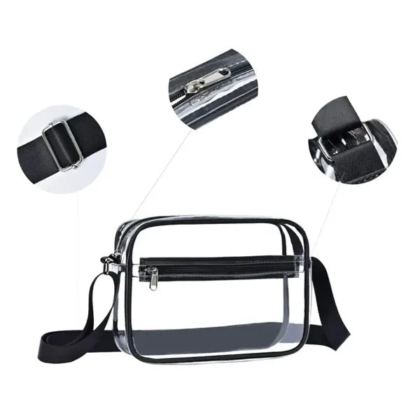 Stadium Approved PVC Crossbody Clear Waist Bag Backpack