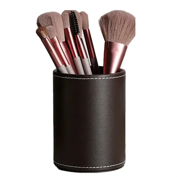 Business Leather Pen Holder Stationery Organizer