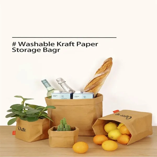 5.9'' Washable Kraft Paper Bag