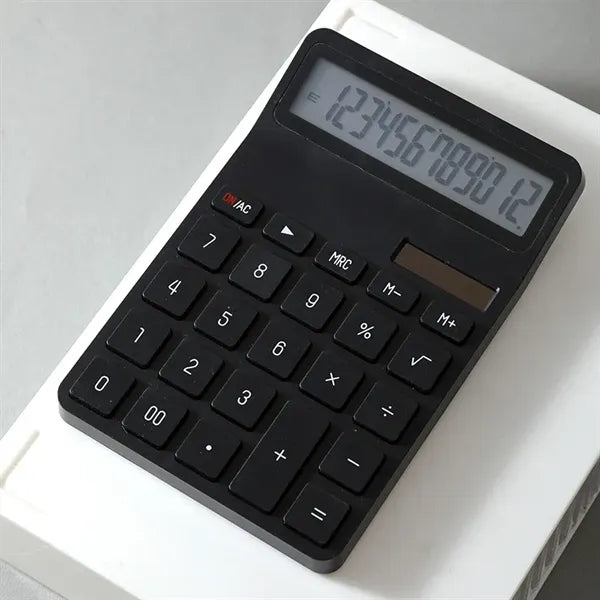 Sleek Solar-Powered Desktop Calculator
