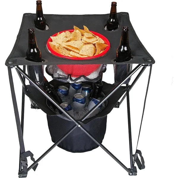 Outdoor Folding Table w/ Cooler Bag