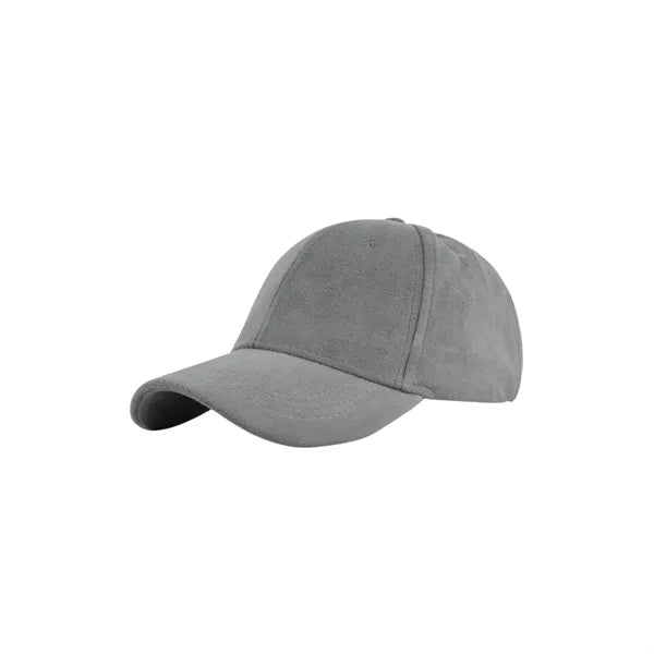 Soft Suede Solid-Colored Baseball Cap