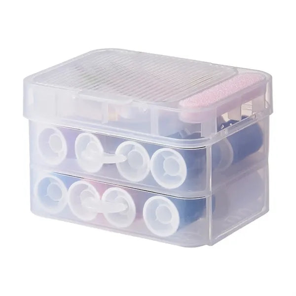 Household Sewing Kit w/ Multi-Tiered Drawer Organizer