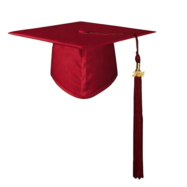 Classic Graduation Cap w/ Tassel & Removable Year Charm